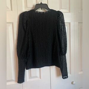 Women’s Express Lace black Top Blouse Size Small Petite